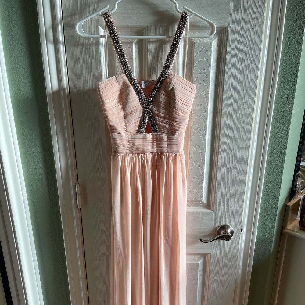 Beautiful evening dress with bead detail